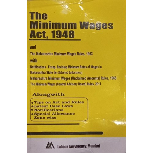 Labour Law Agency's The Minimum Wages Act, 1948 Bare Act 2024